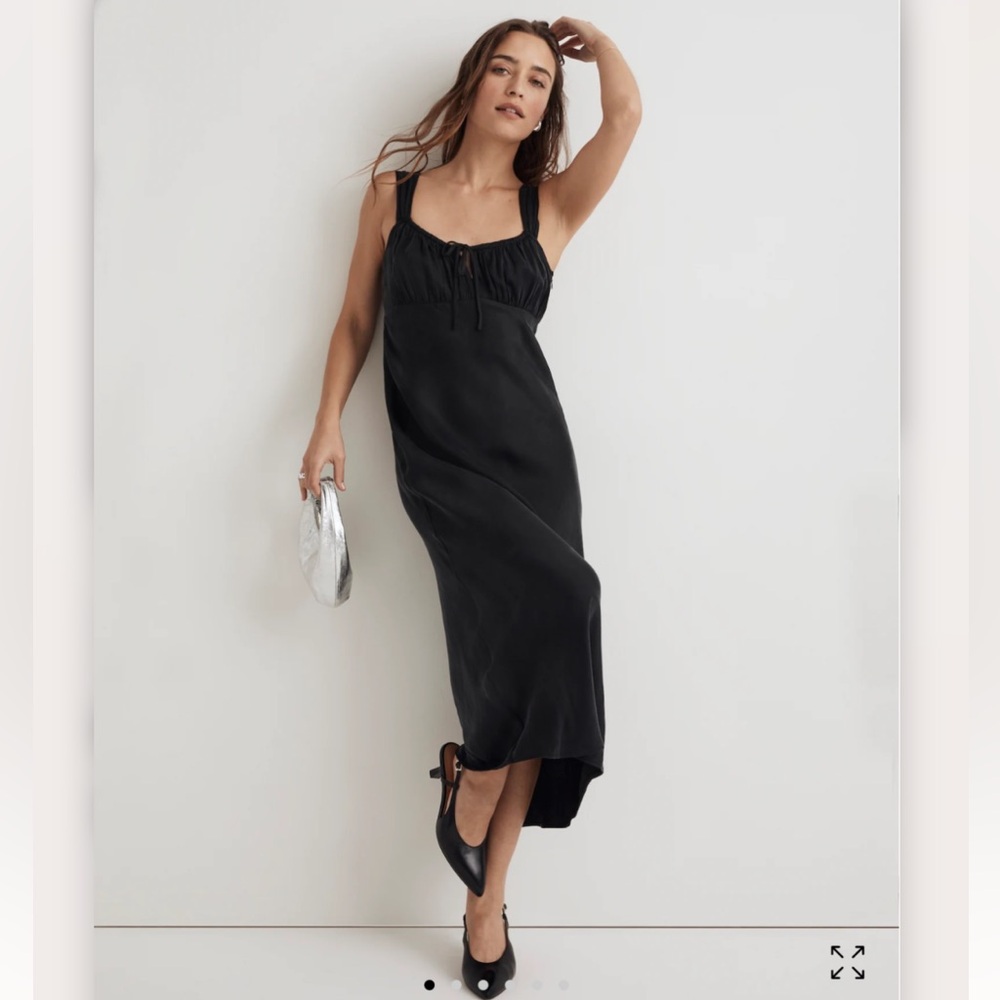 Madewell Square-Neck Midi Dress